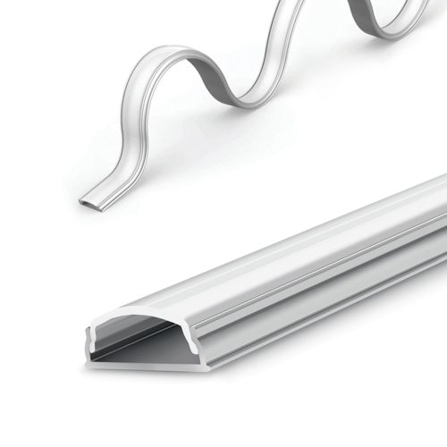 ALUM PROFILE FLEX WITH OPAL PC DIFF17.8x5.1mm 1m