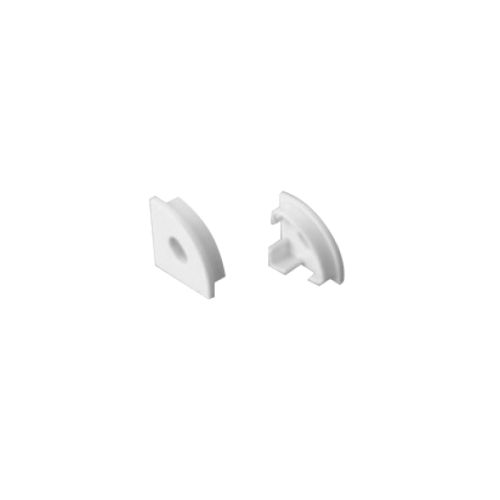 SET WHITE PLASTIC END CAPS FOR P161 1PC WITH HOLE