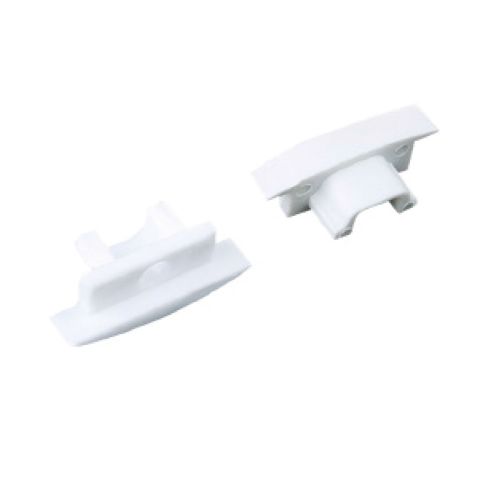 SET OF WHITE PLASTIC END CAPS FOR P108 1PC WITH HO