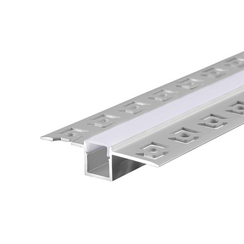 TRIMLESS ALUMINIUM PROFILE  WITH OPAL DIFFUSER 12x55.6mm