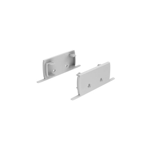 SET OF GREY PLASTIC END CAPS FOR P50N 2WITHOUT HOL