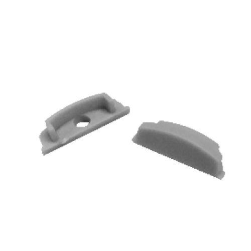 SET OF GREY PLASTIC END CAPS FOR P114N 1WITHOUT HOLE