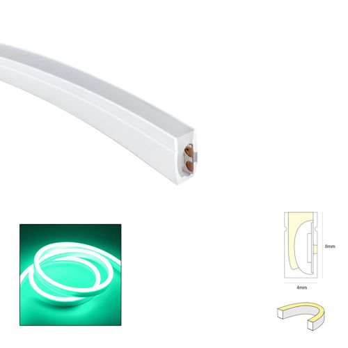 LED NEON STRIP FLAT, SIDE 4X8mm MGR 6W 24V IP67 1m