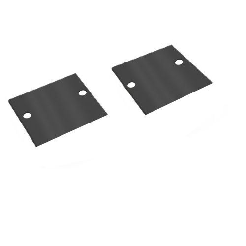 END CAP FOR LINE PROFILE 55x35mm ALU 2mm BLACK