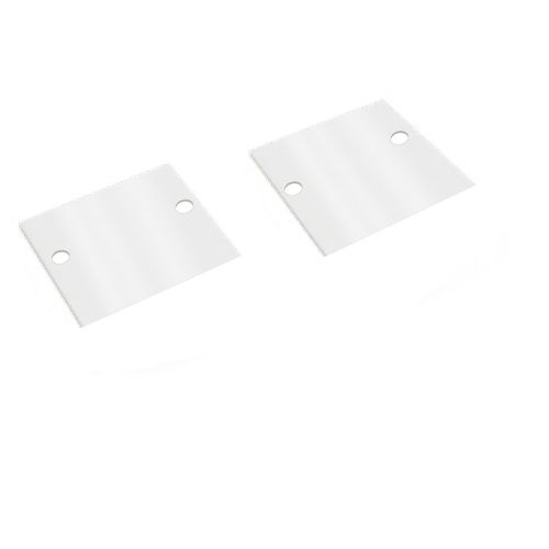 END CAP FOR LINE PROFILE 55x35mm ALU 2mm WHITE