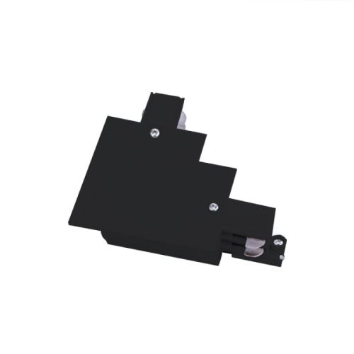 CONNECTOR 90Ο FOR RECESSED TRACK 2C BLACK