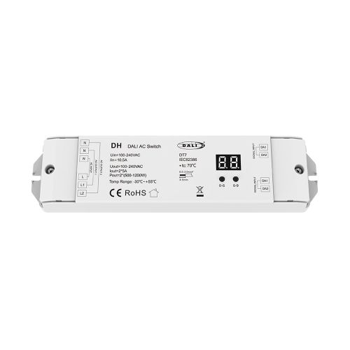 2 Channel DALI AC Switch (DT7) 2x5A OUTPUT Power: 2X(500-1200)W