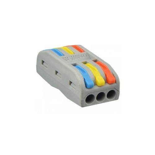PUSH WIRΕ CONNECTOR 3C 0.08-4mm 2  32A 250V IP20