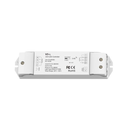 CONTROLLER 6Ax3CH RF 2.4G RGB 12-36VDC