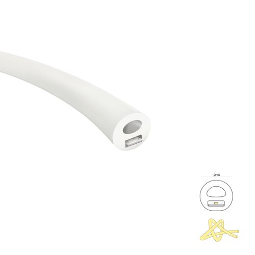 LED NEON STRIP 360° 14mm 4000K 6.5W 230V IP67 1m