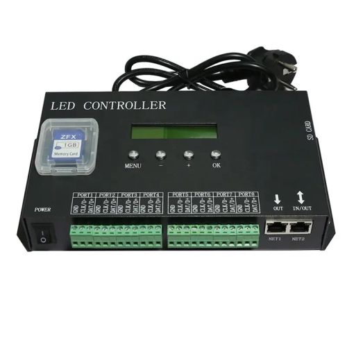 DMX512 to SPI LED pixel controller,8 ports artnet