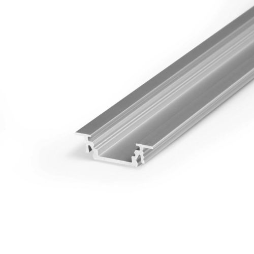 LED PROFILE GROOVE10 BC/UX 24x7mm Anod 2m