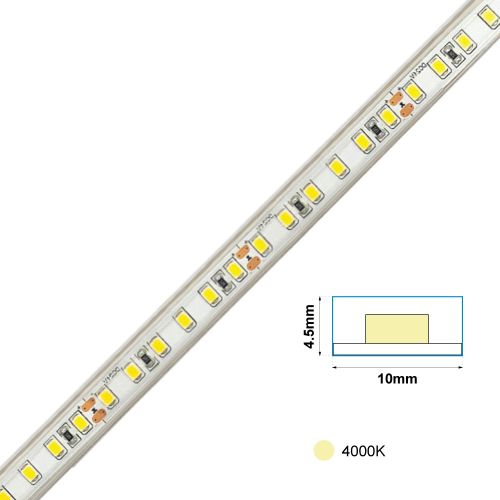 ΤΑΙΝΙΑ LED 120LEDS 24VDC 12W 4000K 10mm IP65 CRI>90 1m
