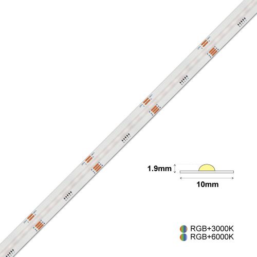 ΤΑΙΝΙΑ LED COB 504L 12W 12mm RGBCW IP20 24VDC 1m