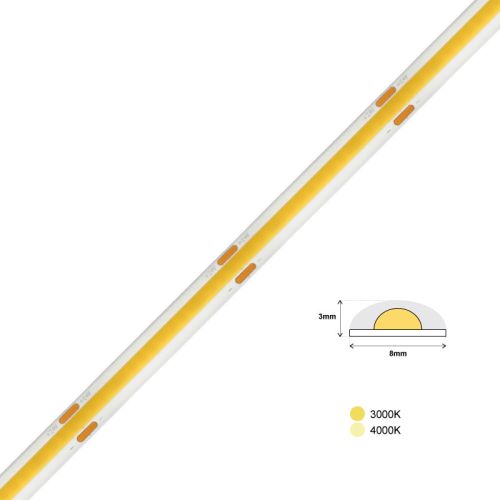 LED LIGHT STRIP COB VALUE 320L 24V 5W IP20 4000K 1m