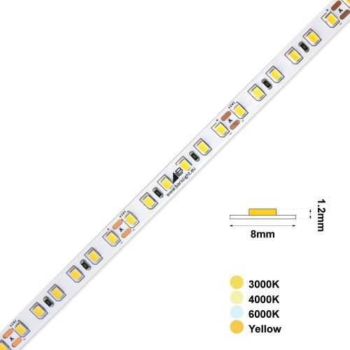LED LIGHT STRIP VALUE 120L 24VDC 9.6W IP20 YELLOW