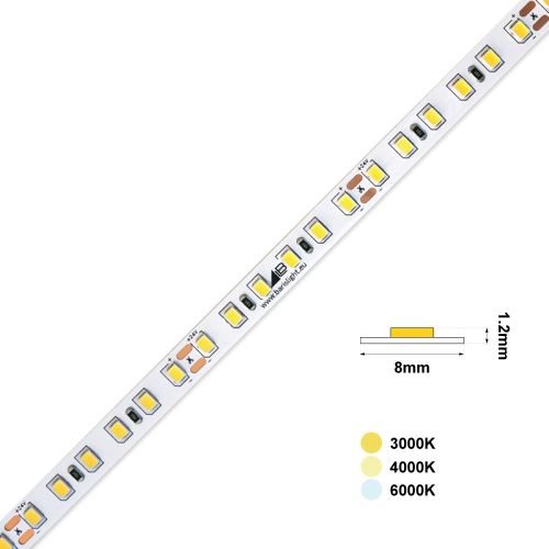 LED LIGHT STRIP VALUE 120L 24VDC 9.6W IP20 3000K 1m