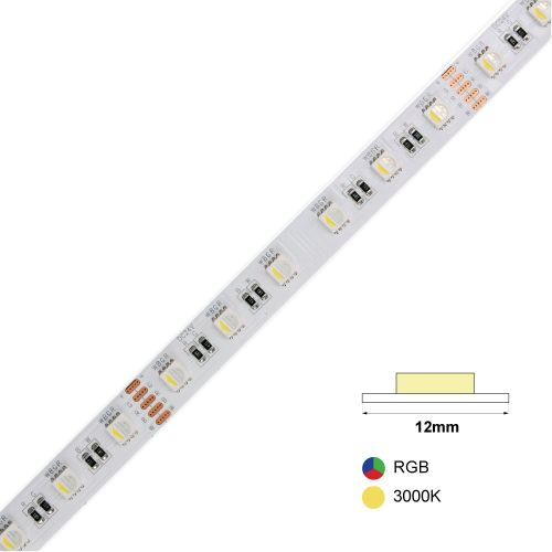 LED LIGHT STRIP VALUE 60L 24V 18W IP20 RGB+3000K 1m