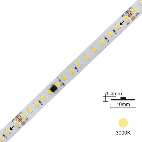 LED STRIP DIGITAL 10MM 3000K 24VDC 12W IP20 1m