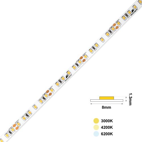 LED STRIP VALUE 120L 24VDC 12W IP20 4200K 1m