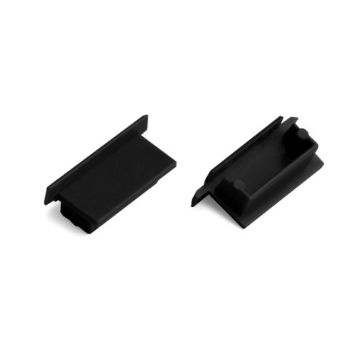 END CAP FOR RECESSED PROFILE 30X15 PC BLACK