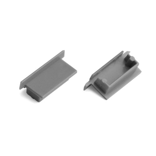 END CAP FOR RECESSED PROFILE 30X15 PC GREY