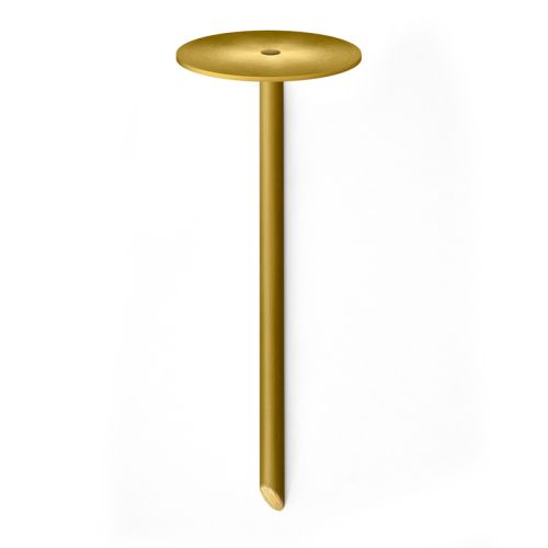 Pole D10x200mm Brass with base