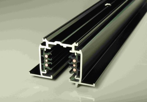 TRACK 3-RECESSED CIRCUITS DALI BLACK  3m