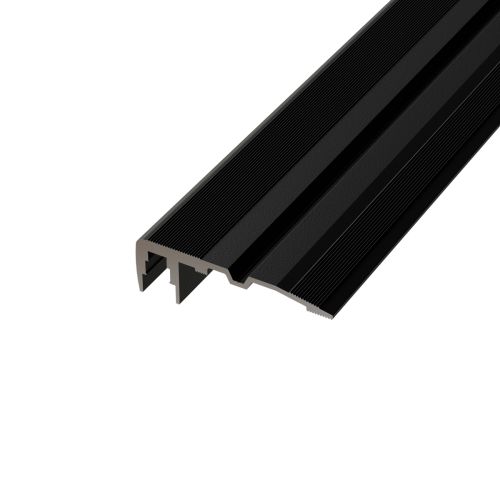 Stair Profile Indirect 78x25mm Alu Black Anodized 1m