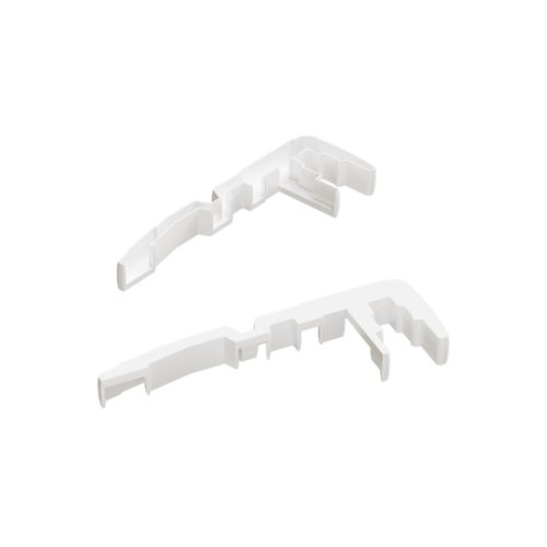 End Cap For Stair Profile Indirect 78x25mm - PC White